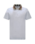 Burberry – Cody Polo Uomo con Motivo Gingham Check Beige