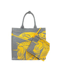 Burberry – EKD Canvas Tote Bag con Pochette Removibile Sunflower Yellow