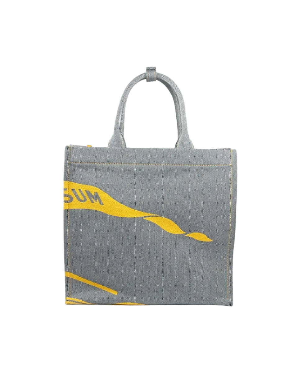 Burberry – EKD Canvas Tote Bag con Pochette Removibile Sunflower Yellow