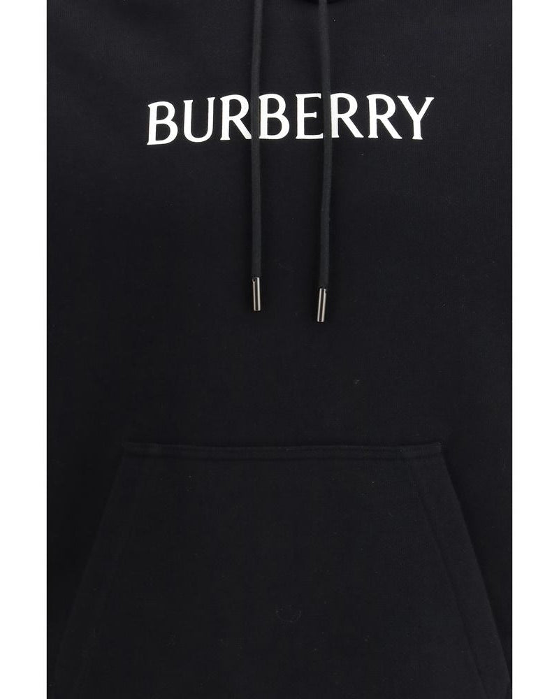 Burberry – Felpa con Cappuccio Logo Nera