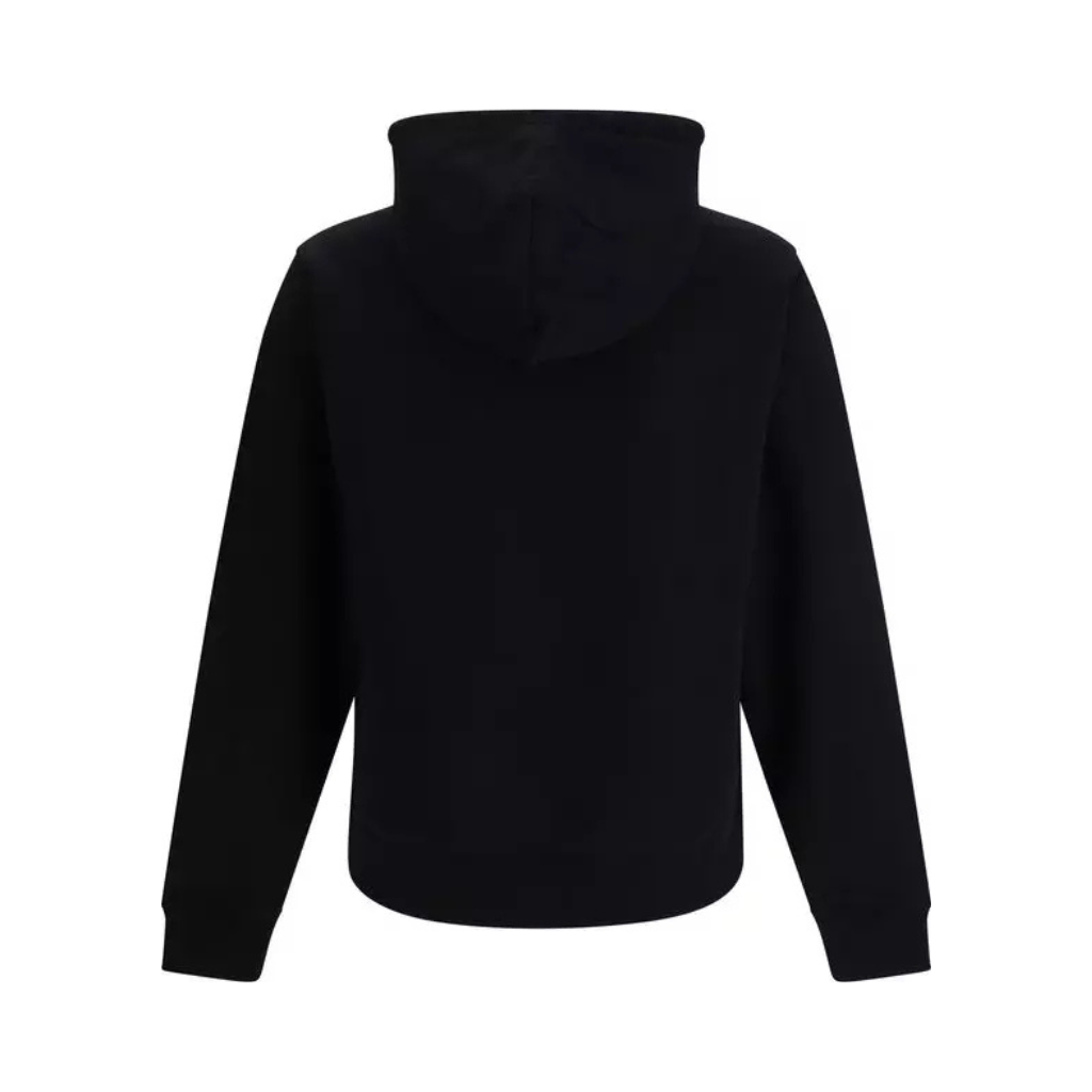 Burberry – Felpa con Cappuccio in Cotone Nero con Logo EKD -Man