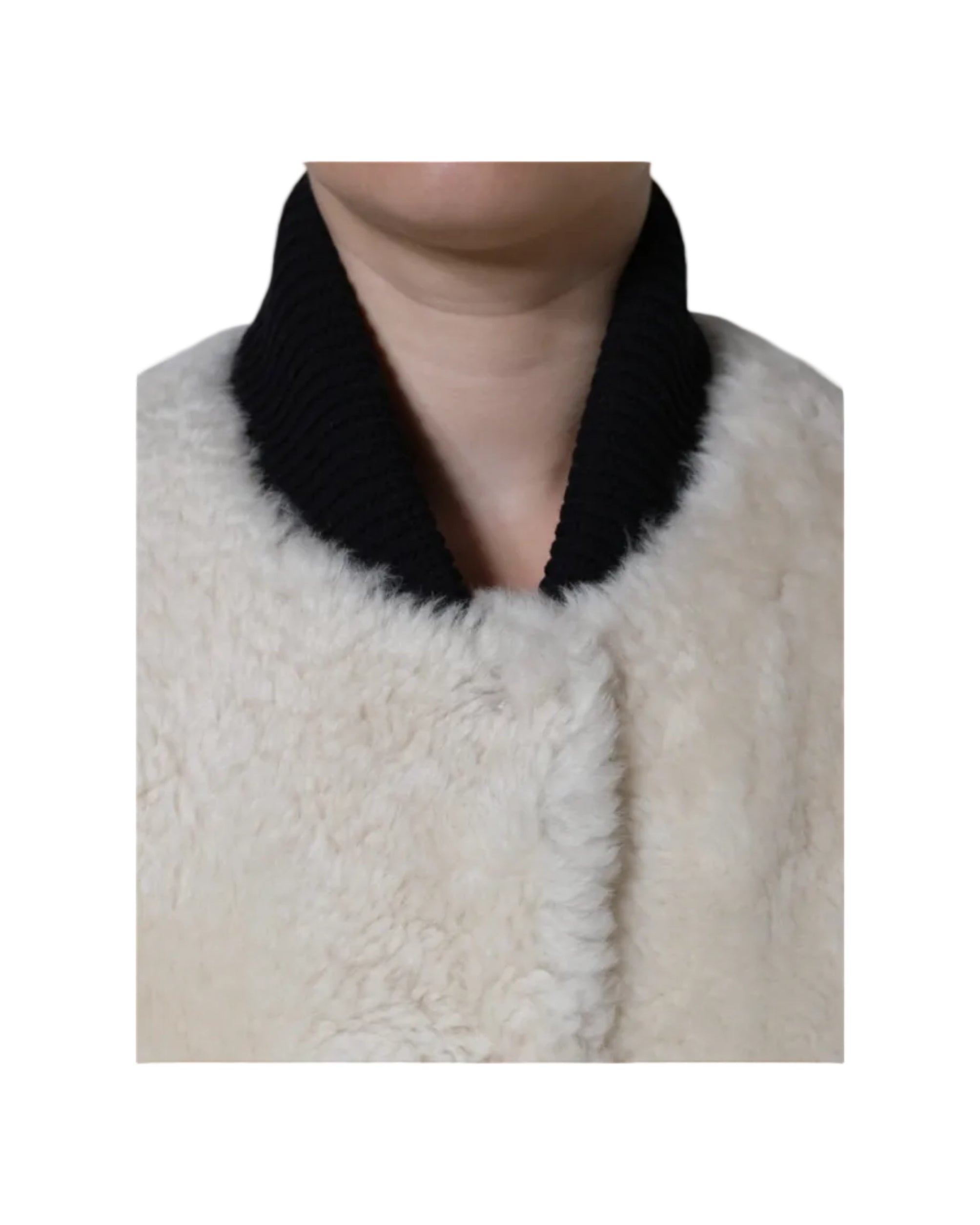 Burberry – Gilet Warrenford in Shearling di Agnello