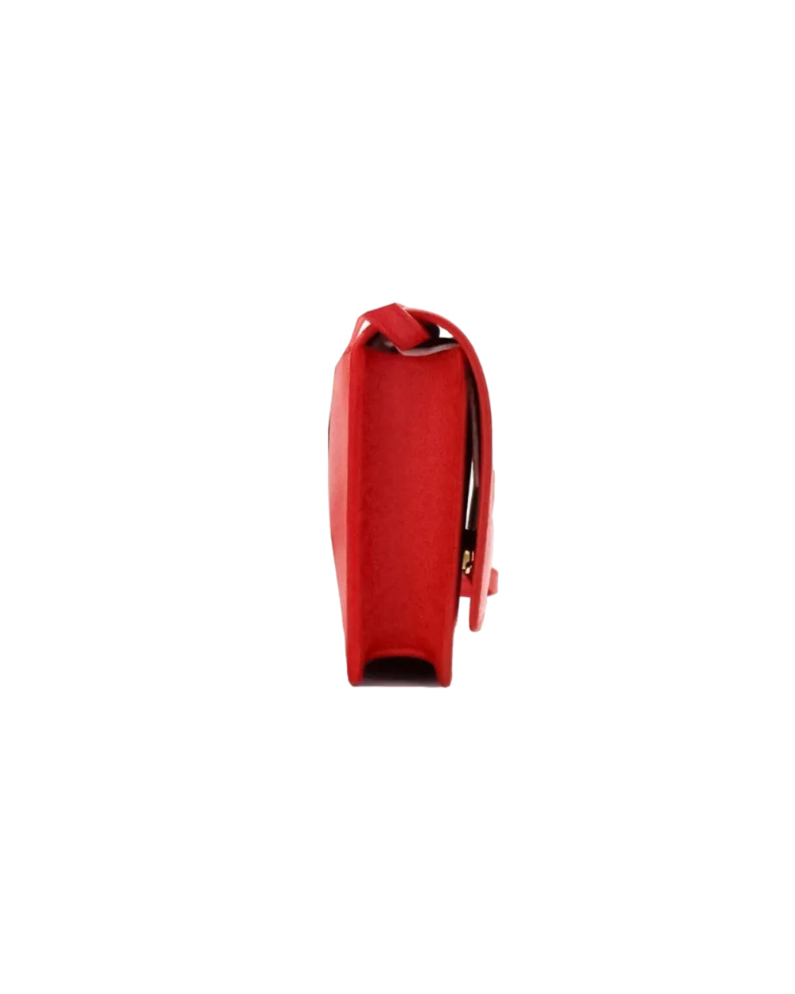 Burberry – Hampshire Small Crossbody Bag in Pelle Liscia Rossa