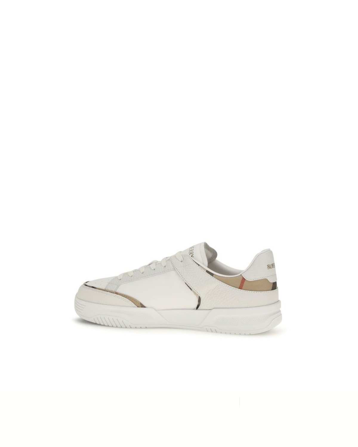 Burberry - Harrow Sneakers Bianche in Pelle con Check