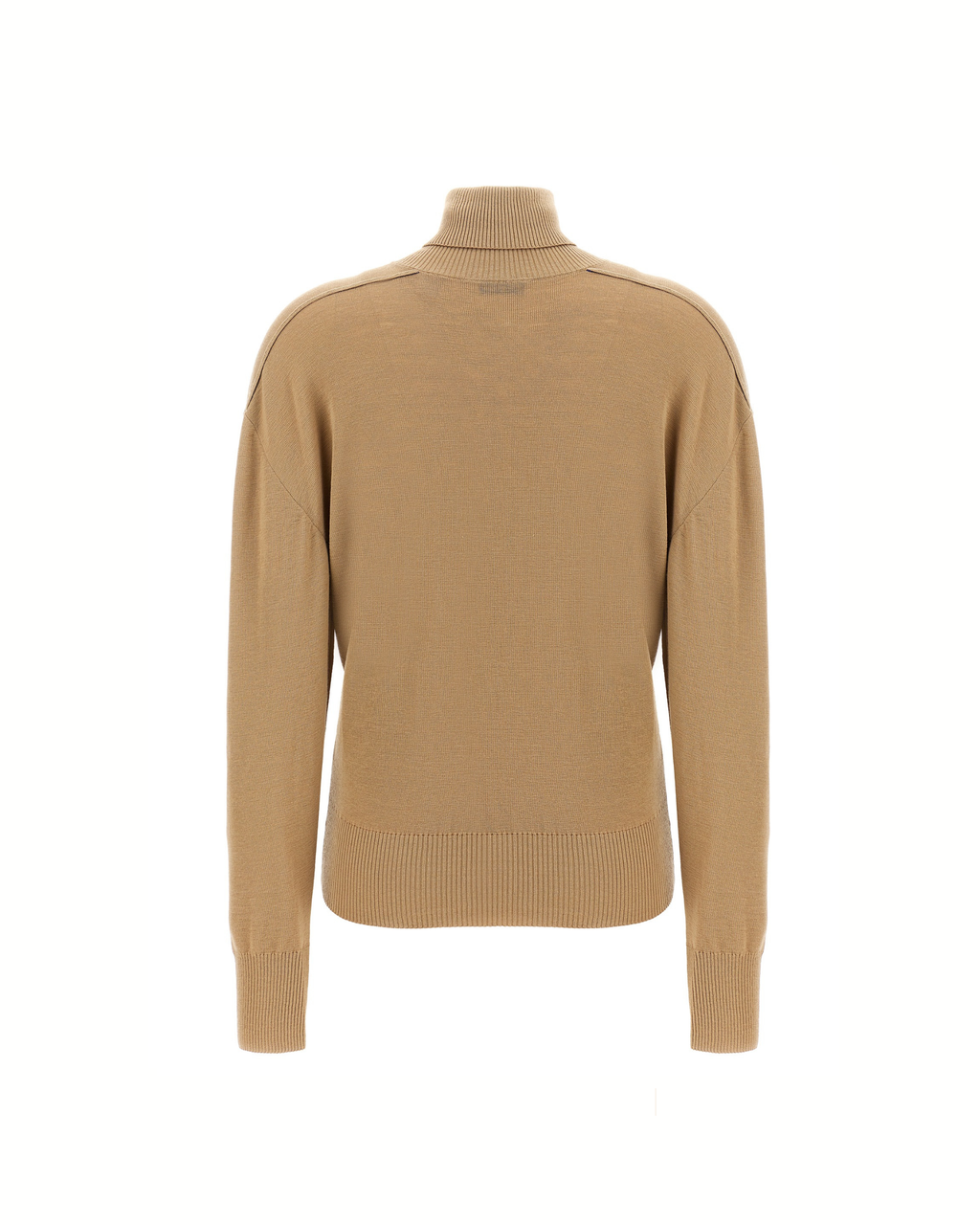 Burberry High Neck Wool Sweater Beige