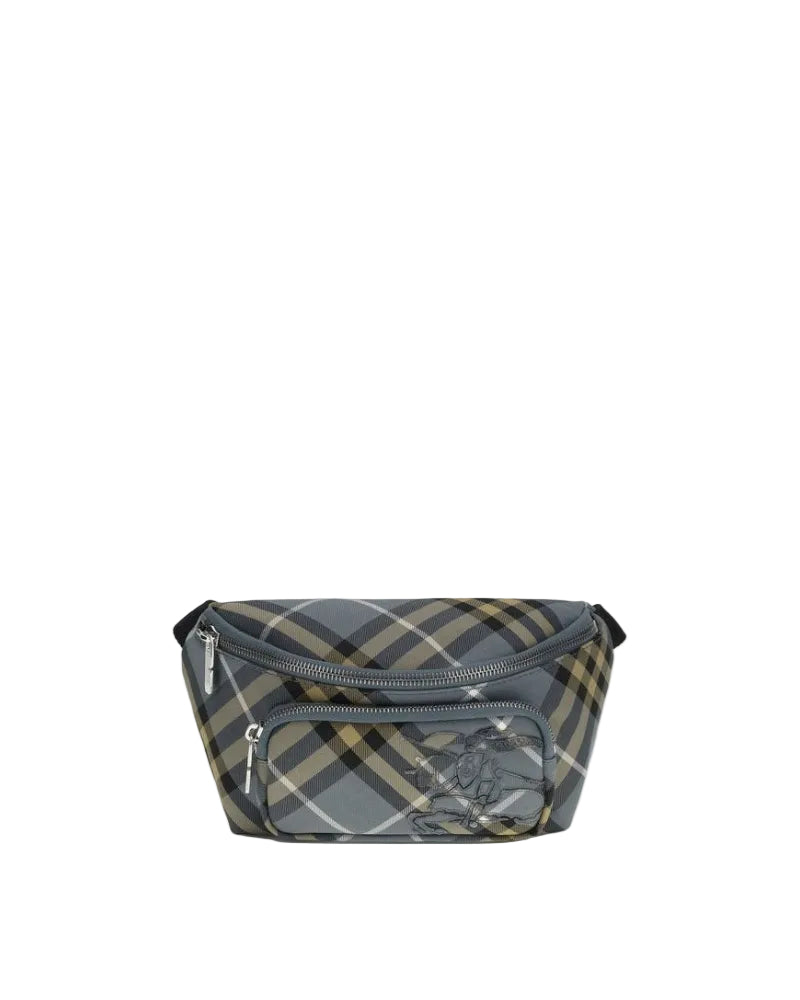 Burberry – Marsupio Archivio Check con Ricamo Equestrian Knight