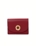 Burberry Portacarte in Pelle Rossa con Dettaglio Logo Dorato