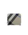 Burberry – Portafoglio Check Compact con Zip e Portamonete