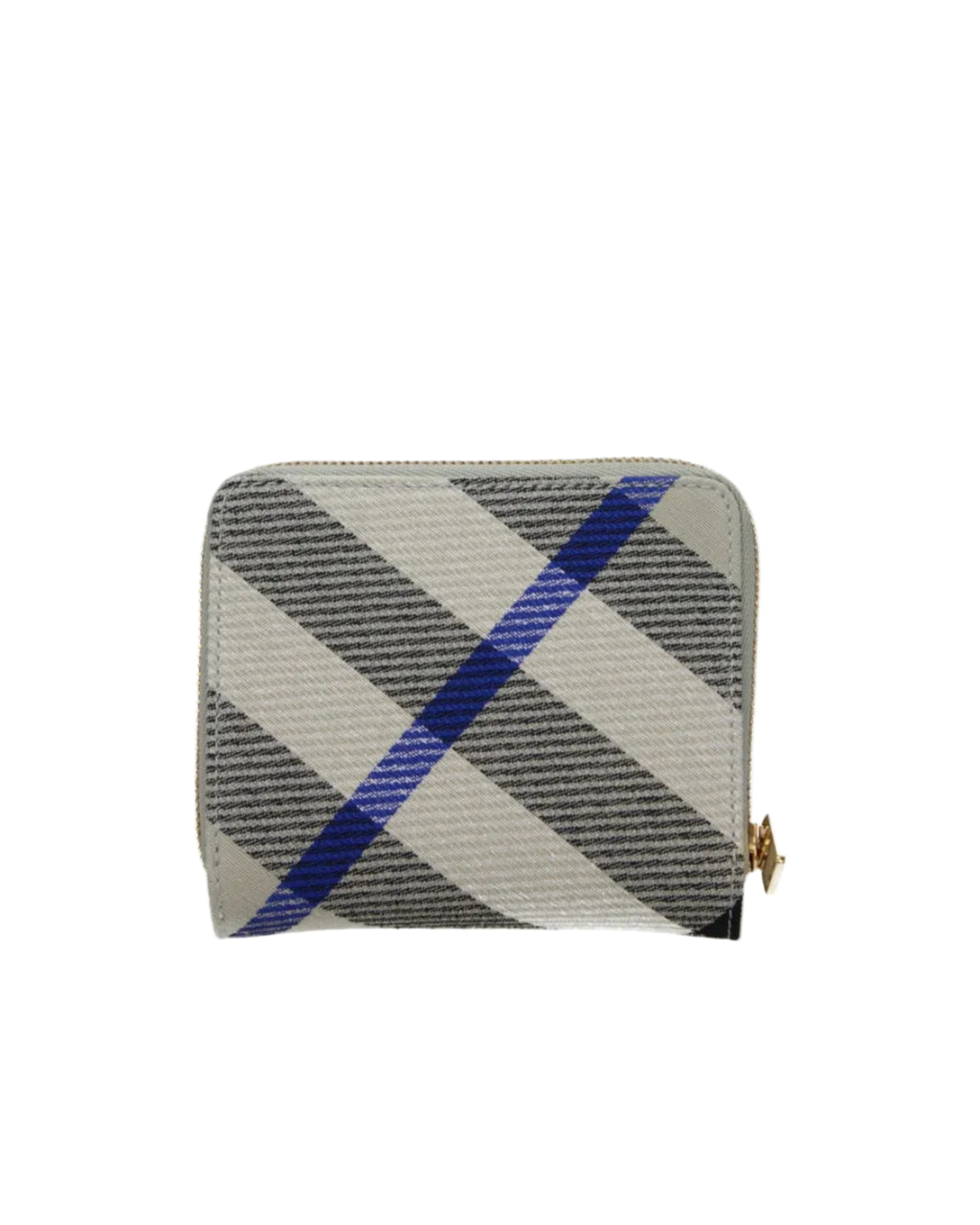 Burberry – Portafoglio Check Compact con Zip e Portamonete
