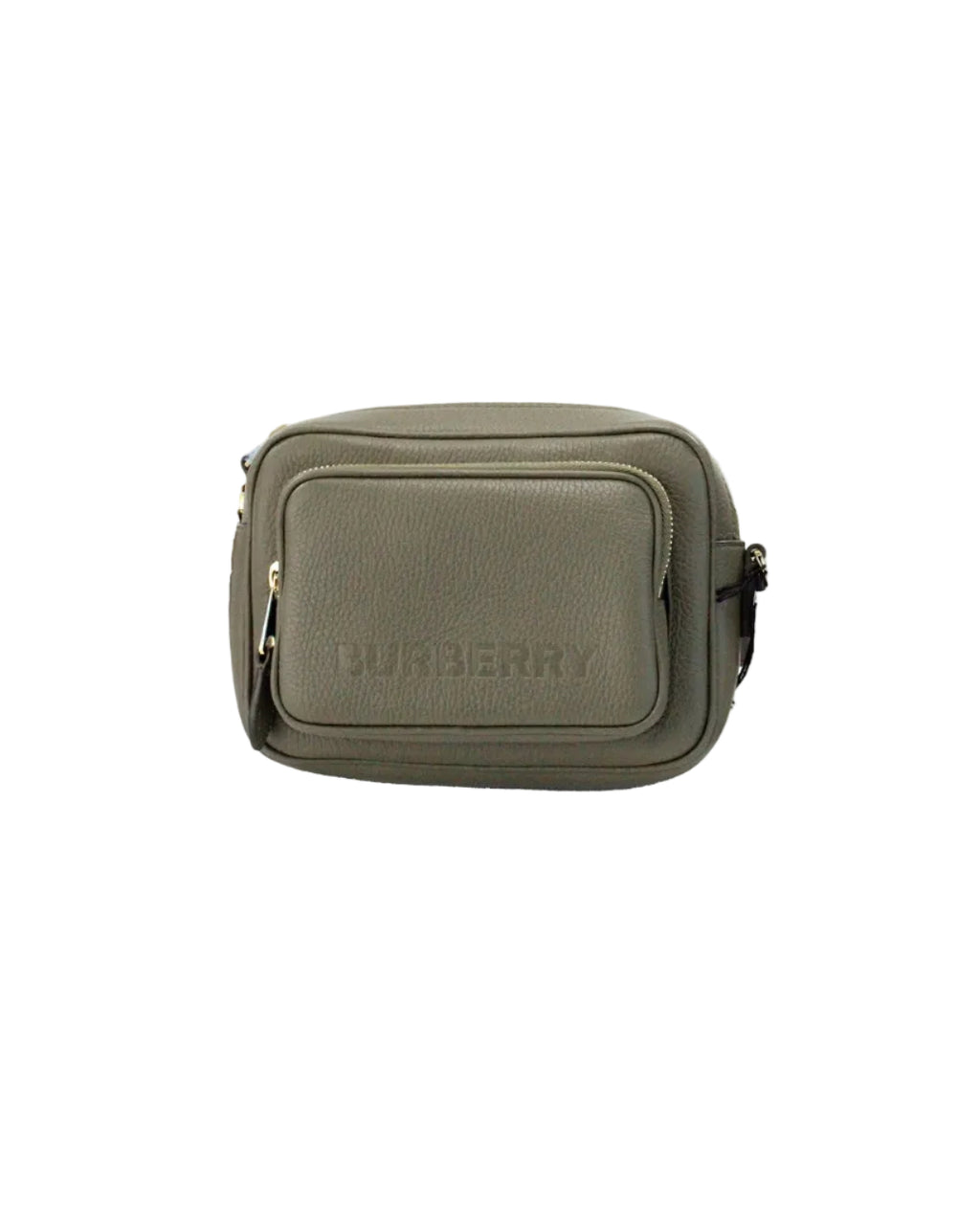 Burberry – Small Camera Crossbody Bag in Pelle Granata Verde Fern