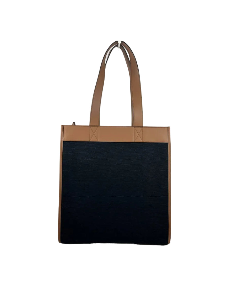 Burberry – Small Pocket Tote Manzon in Canvas e Pelle