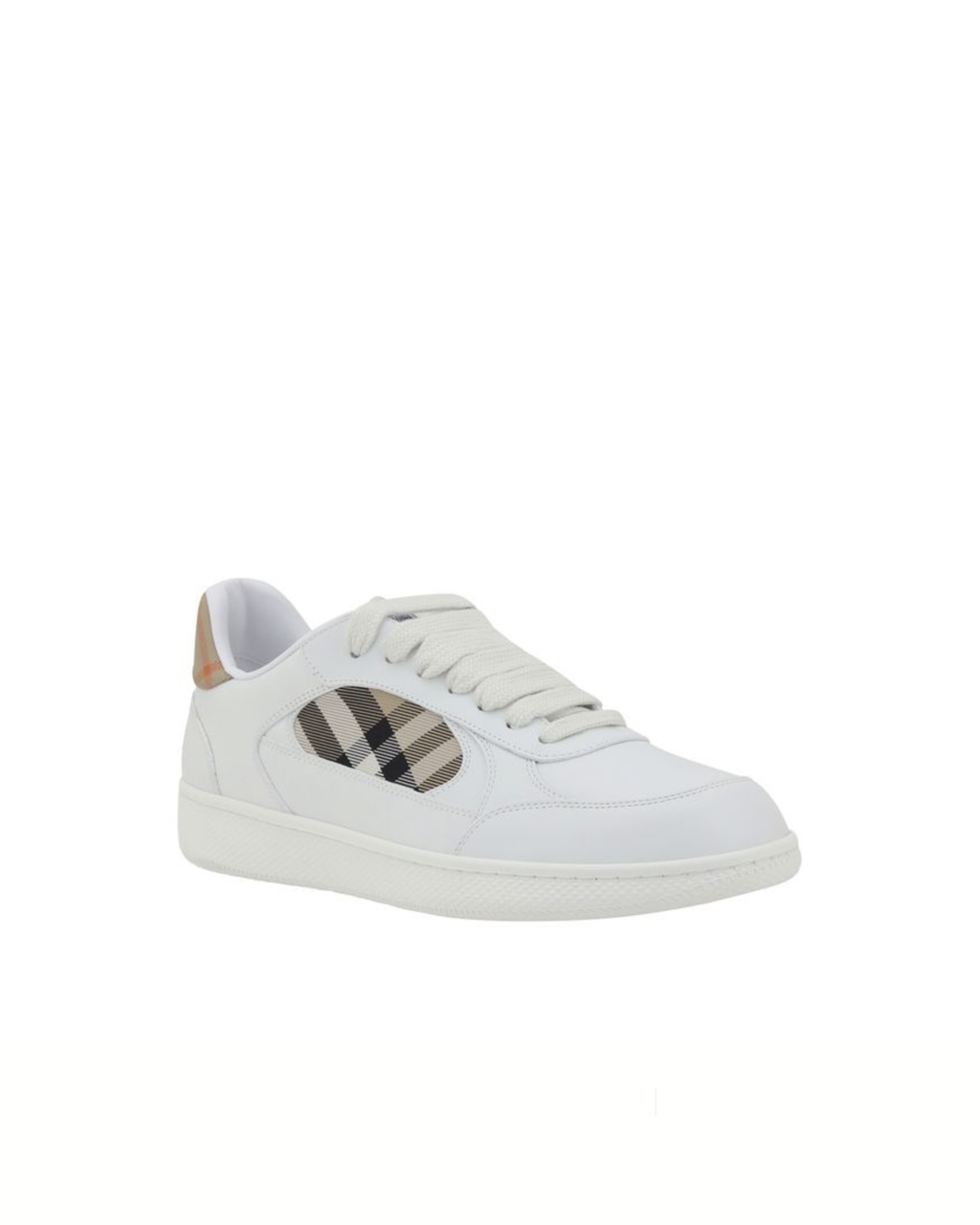 Burberry Sneakers in Pelle Bianca con Check