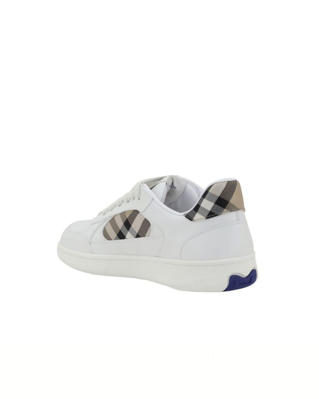 Burberry Sneakers in Pelle Bianca con Check