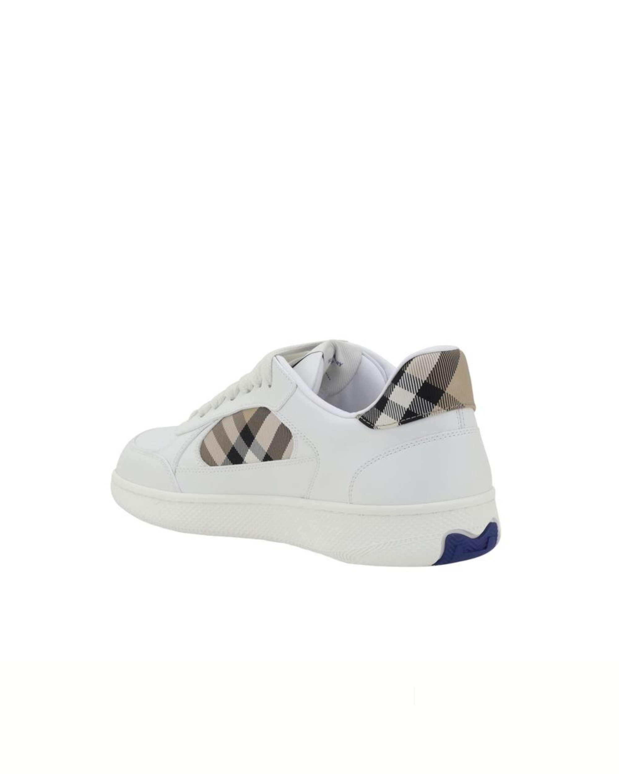 Burberry Sneakers in Pelle Bianca con Check