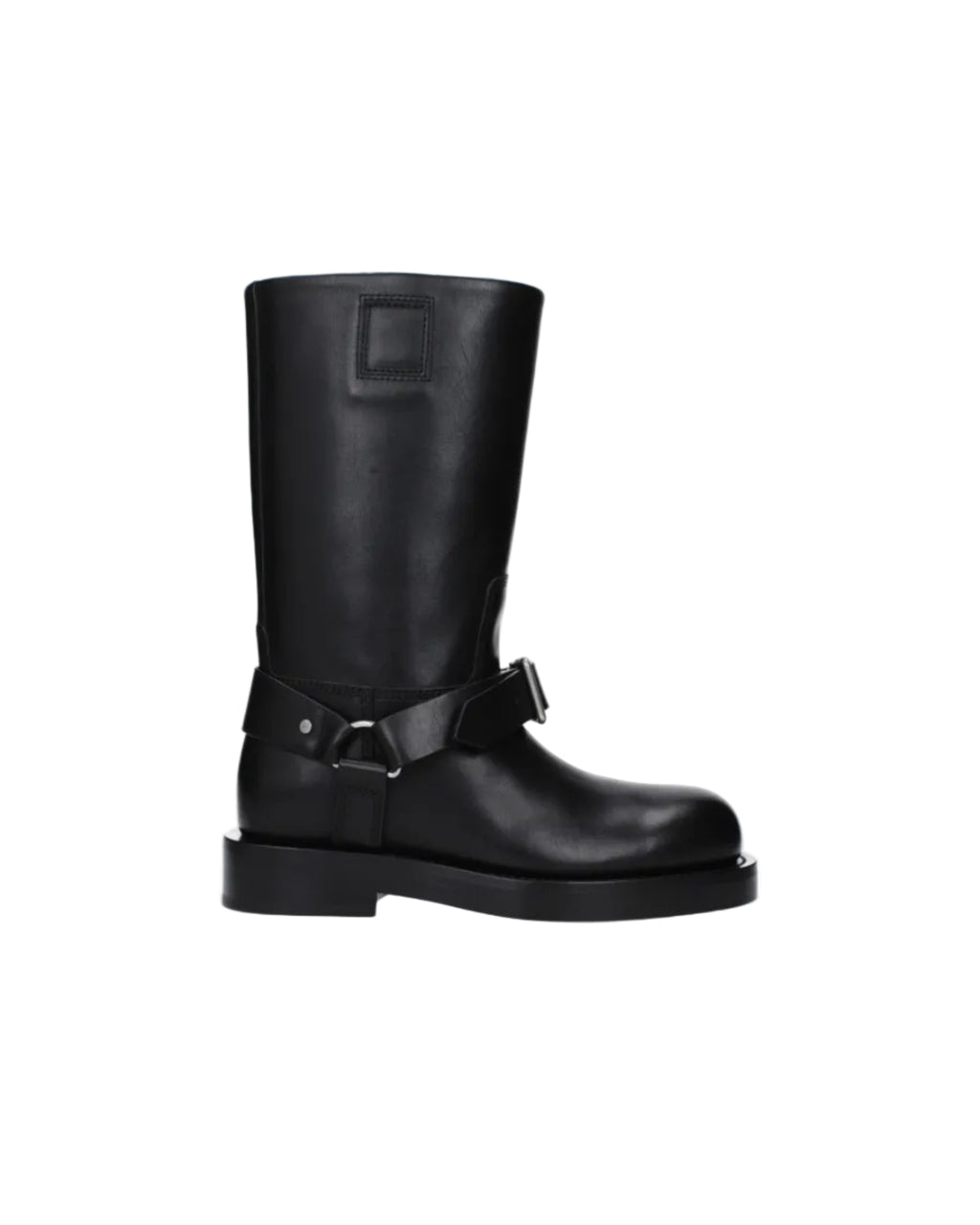Burberry – Stivali Biker in Pelle Nera con Cinturini