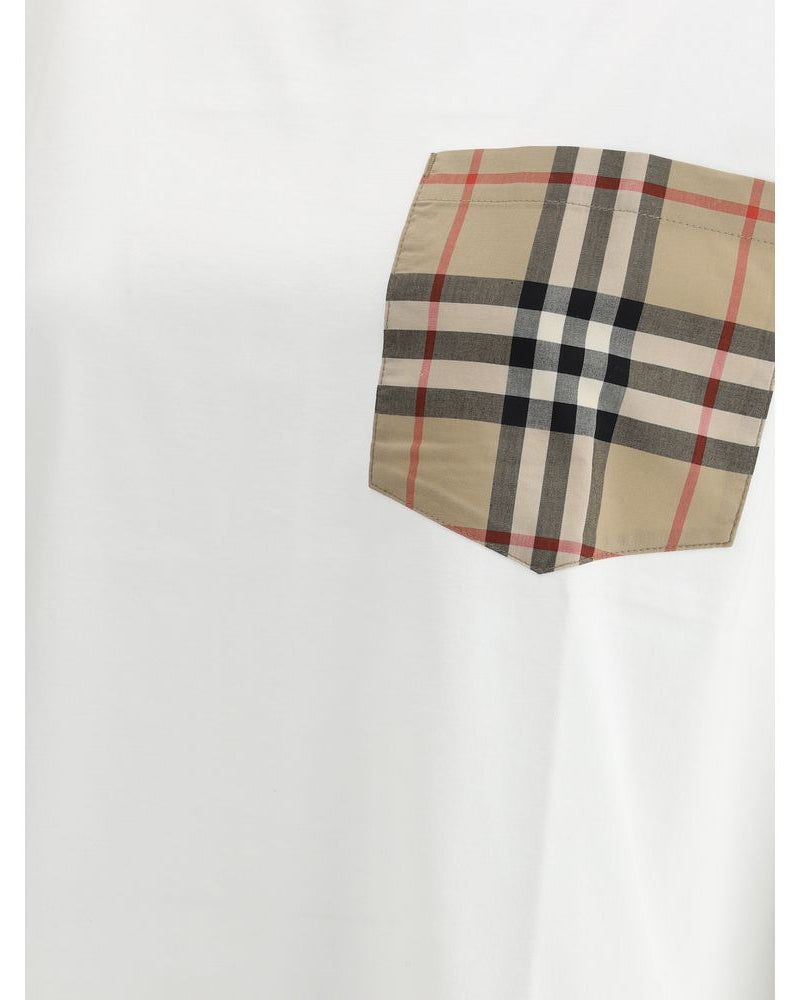 Burberry – T-Shirt Oversize con Tasca Archive Check