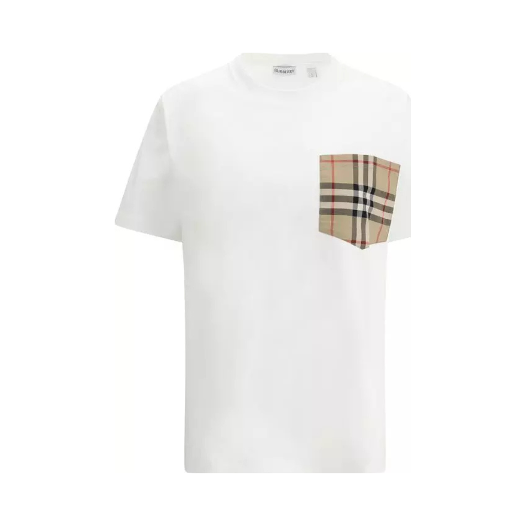 Burberry - T-shirt White Cotton - Taschino Vintage Check - Women