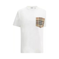 Burberry - T-shirt White Cotton - Taschino Vintage Check - Women