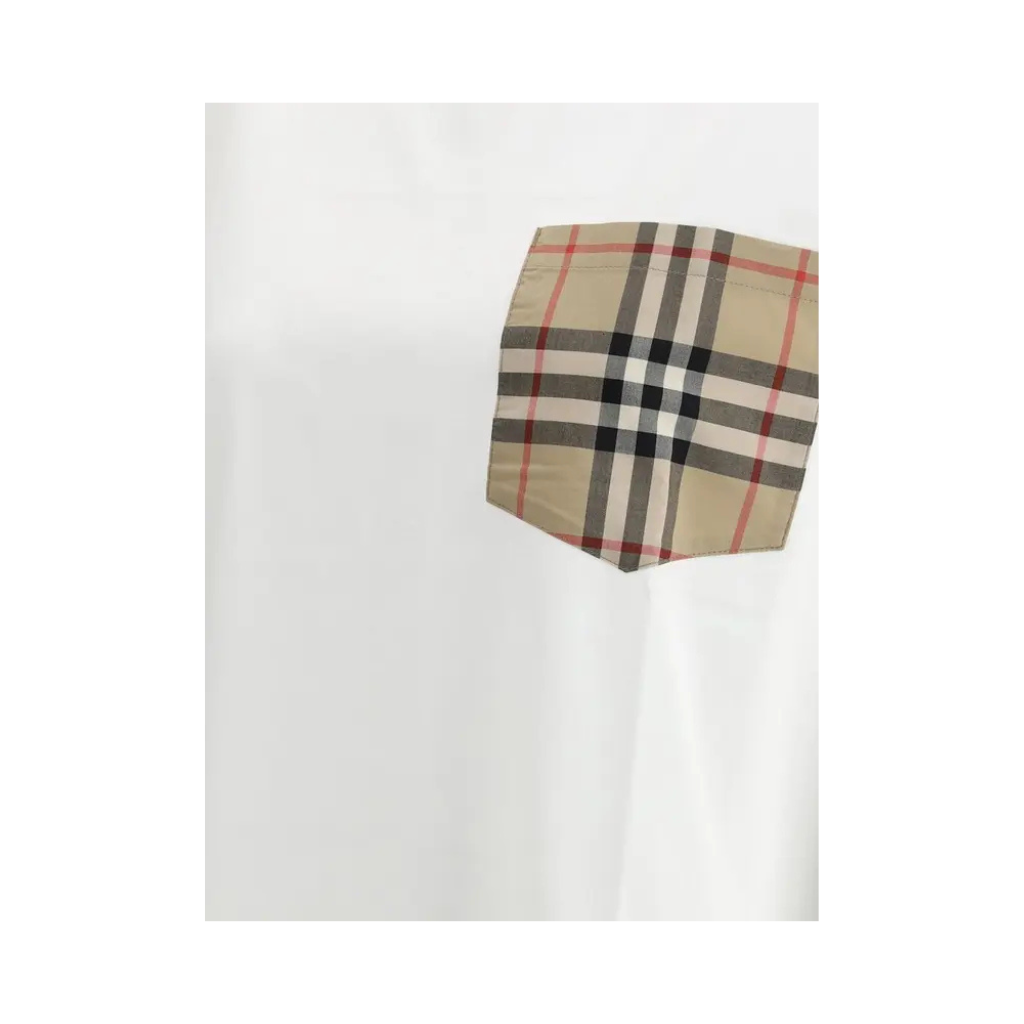 Burberry - T-shirt White Cotton - Taschino Vintage Check - Women