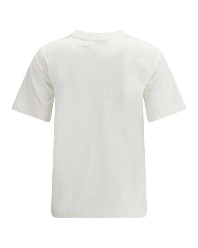 Burberry - White Cotton T-Shirt Logo - Women
