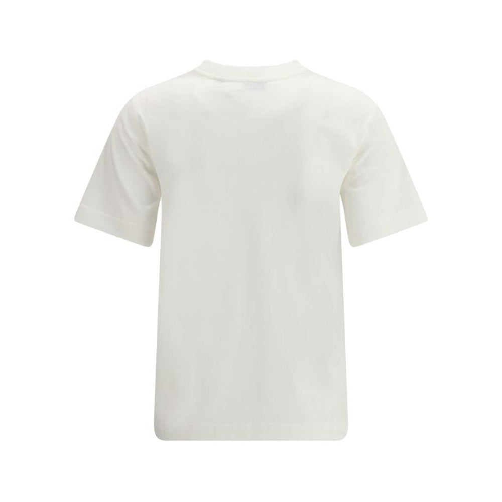 Burberry - White Cotton T-Shirt Logo - Women