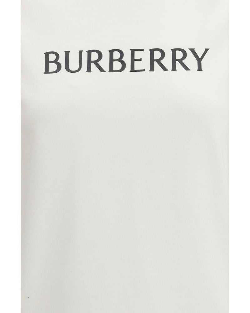 Burberry - White Cotton T-Shirt Logo - Women