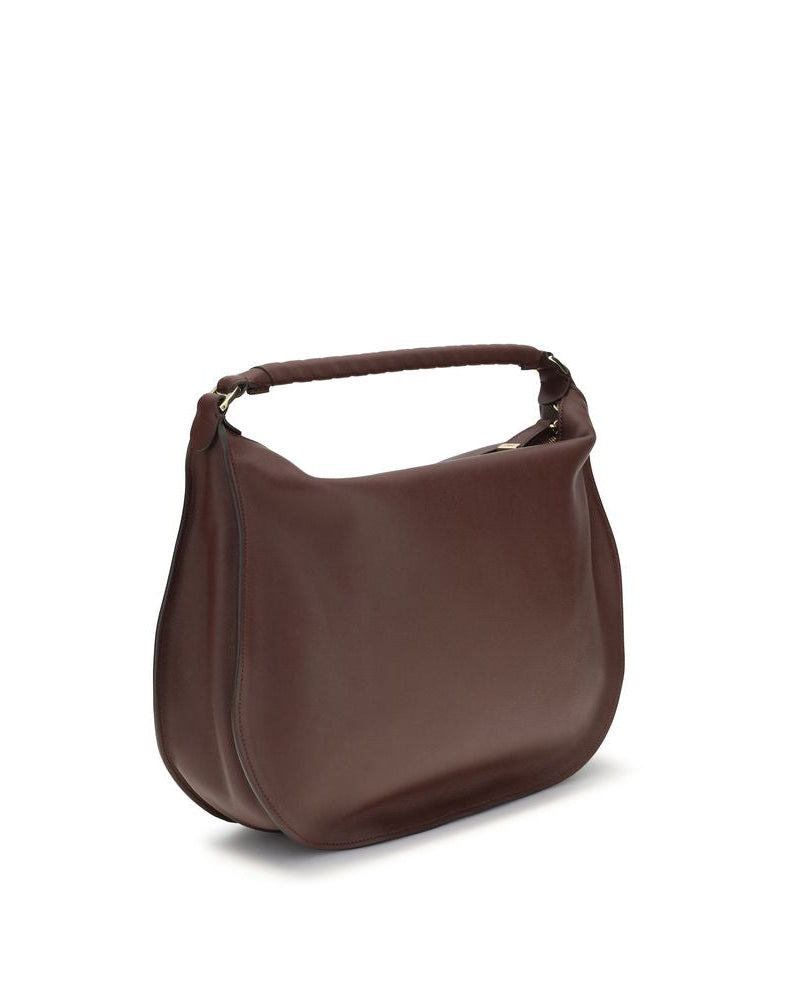 Chloé – Borsa Marcie Large in Pelle Marrone Mogano