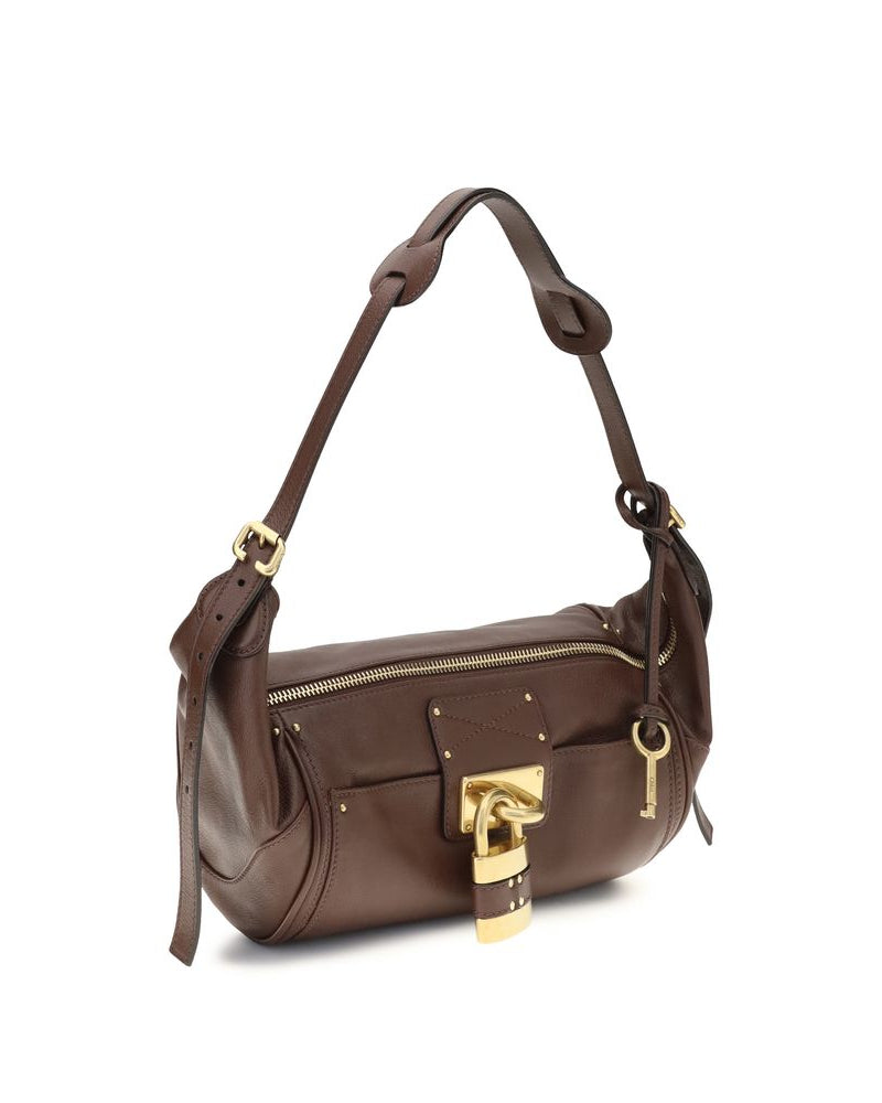 Chloé – Borsa Paddington Small in Pelle Marrone con Lucchetto Iconico