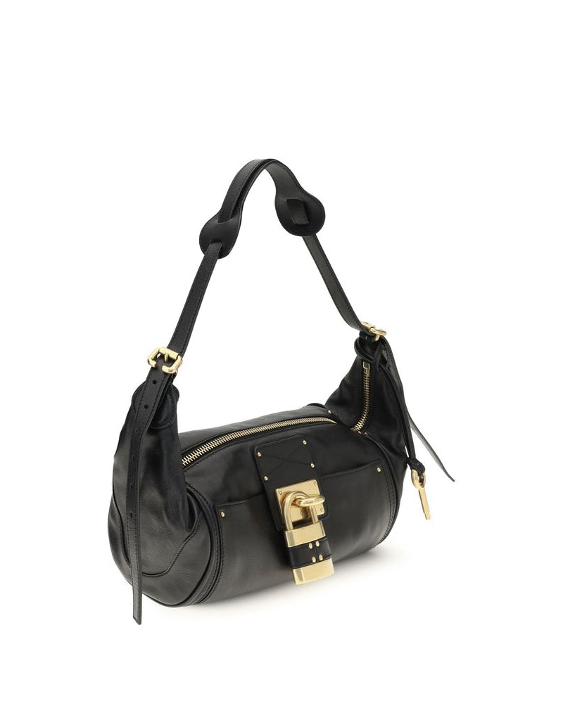 Chloé – Borsa Paddington Small in Pelle Nera con Lucchetto Iconico