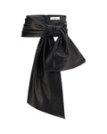 Chloé – Bow Belt Black Leather