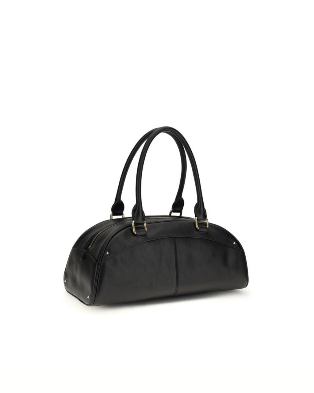 Chloé – Bowling Bag in Pelle Nera con Charm Dorati