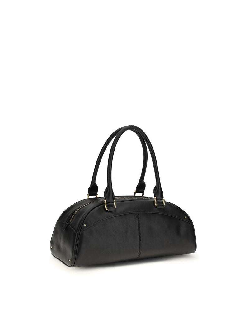 Chloé – Bowling Bag in Pelle Nera con Charm Dorati