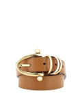 Chloé – Cintura Bracelet in Pelle Cuoio con Dettagli Metallici