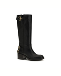 Chloé Dakota Boots in Pelle Nera con Fibbie Paddington