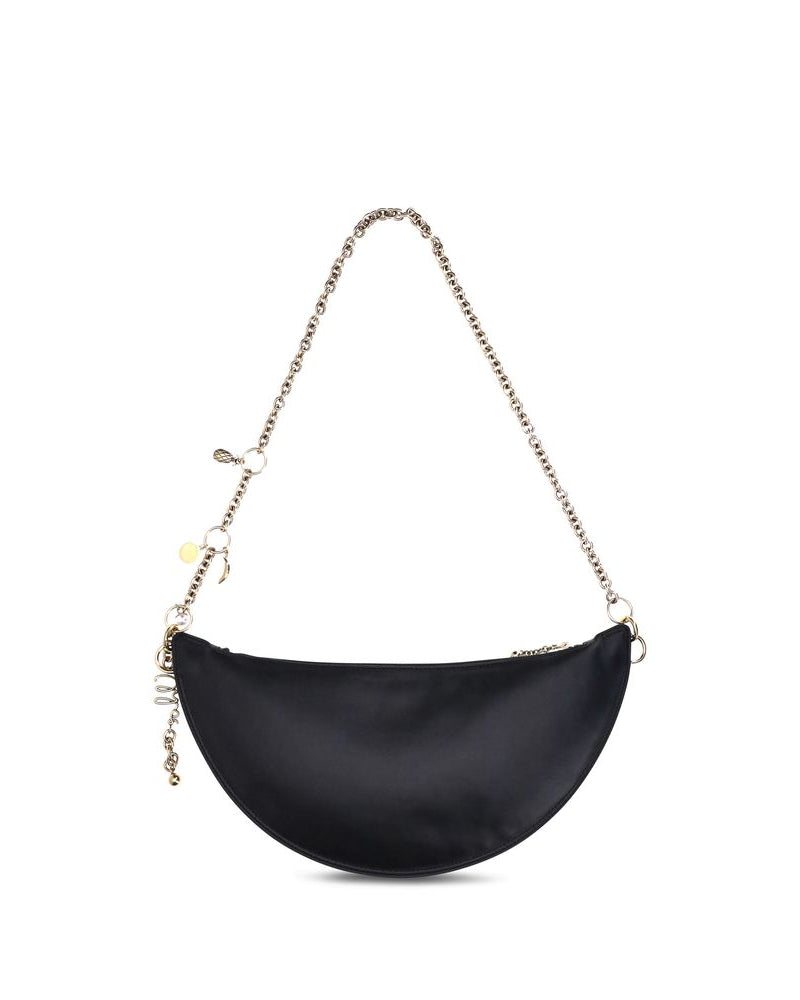 Chloé – Icons Shoulder Bag in Pelle Nera con Tracolla a Catena