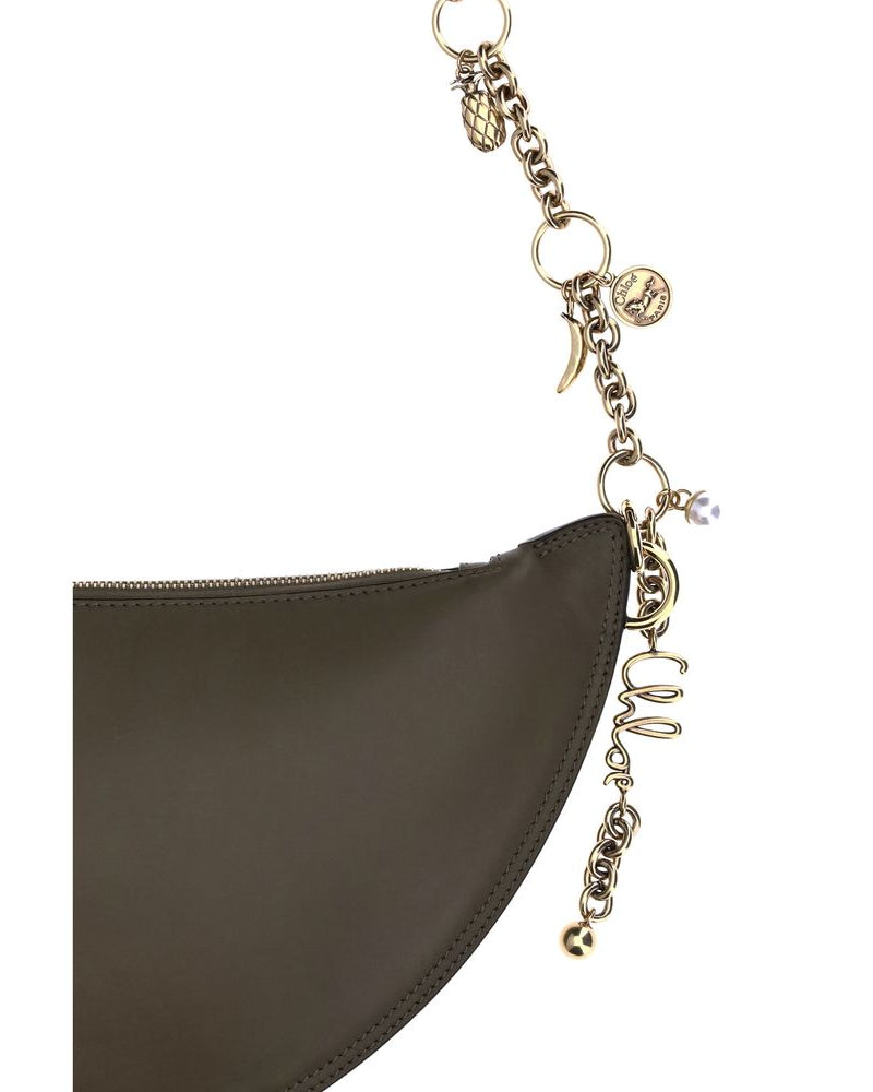 Chloé – Icons Shoulder Bag in Pelle Verde Oliva