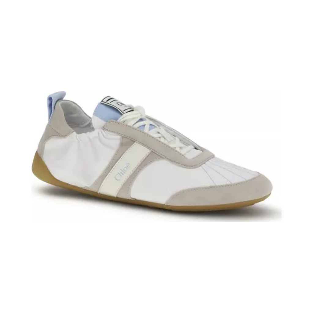 Chloé "Kick" Sneakers - Lightweight Calfskin & Suede Mix
