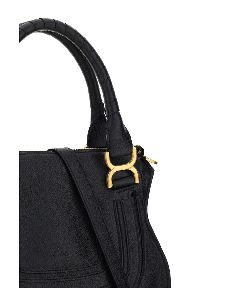 Chloé – Marcie Handbag in Pelle di Vitello Nera