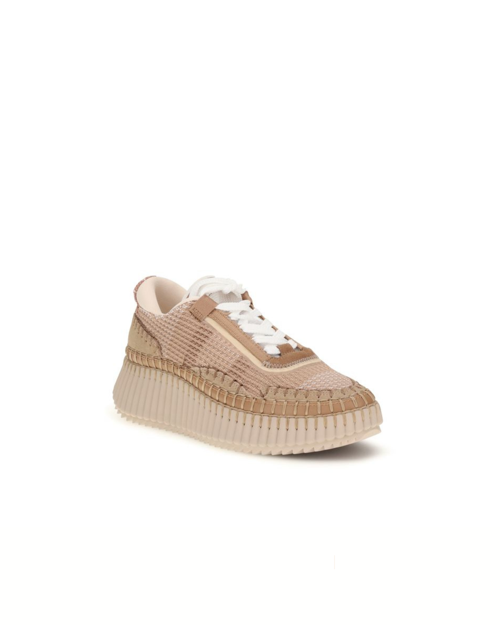 Chloé - Nama Sneakers in Mesh e Materiali Riciclati Beige