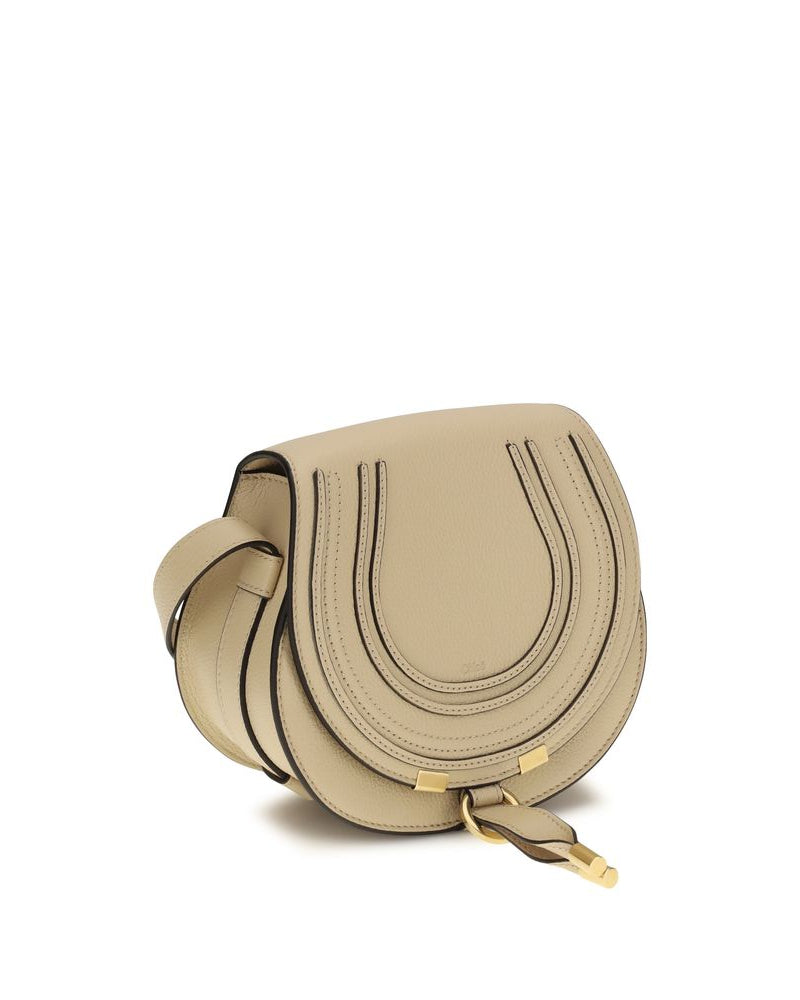 Chloé – Small Marcie Shoulder Bag in Pelle Beige