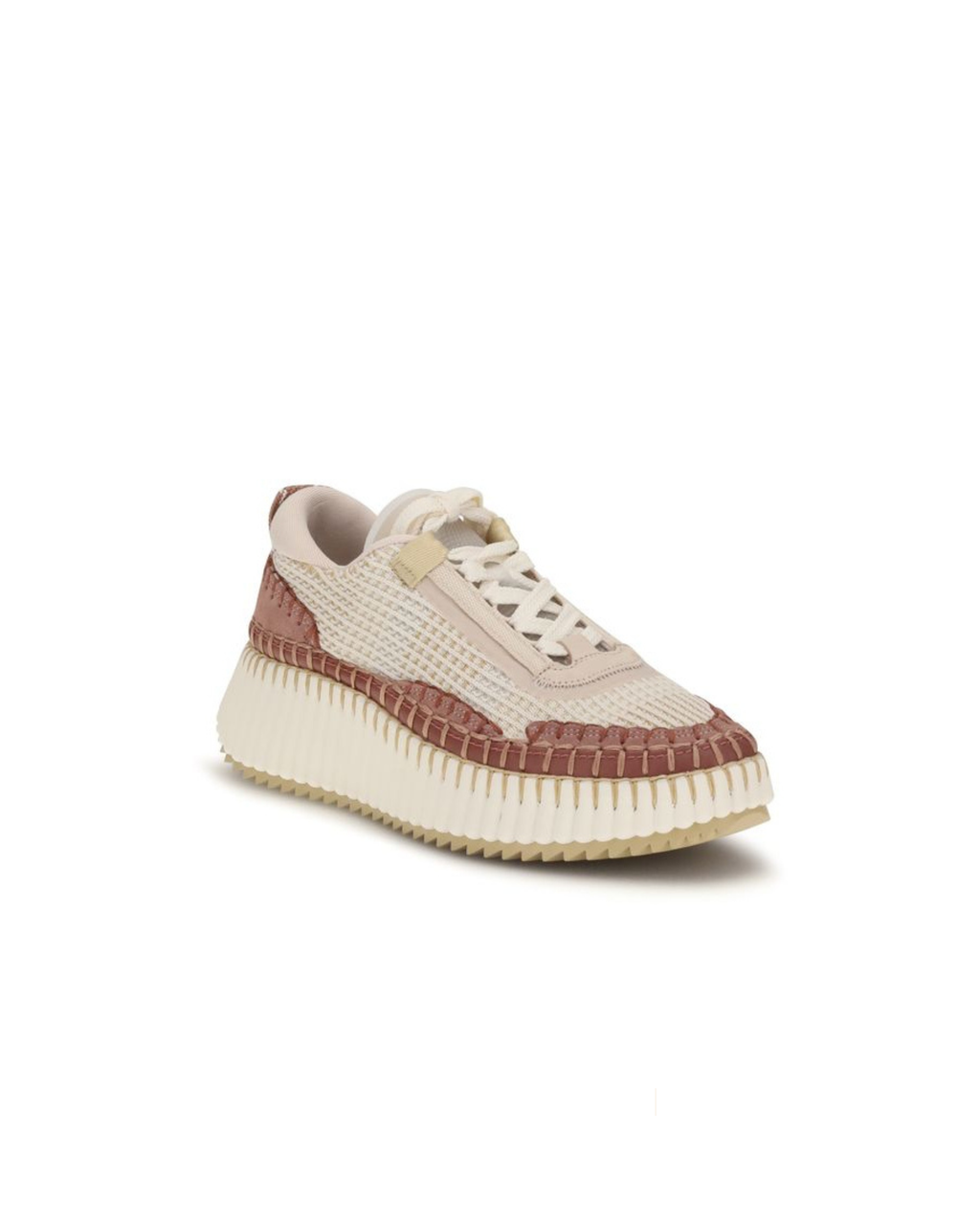 Chloé – Sneakers Nama Beige / Rosa Cipria