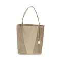 Chloé "Spin" Shoulder Bag - Beige - Grained Leather with Horse Medal Charm