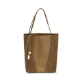 Chloé "Spin" Shoulder Bag - Brown - Grained Leather with Horse Medal Charm