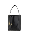 Chloé – Spin Tote Bag in Pelle Martellata Nera