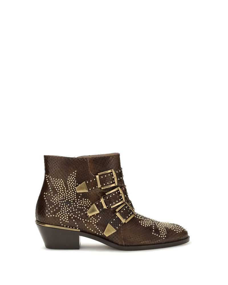 Chloé – Susanna Python Effect Ankle Boots