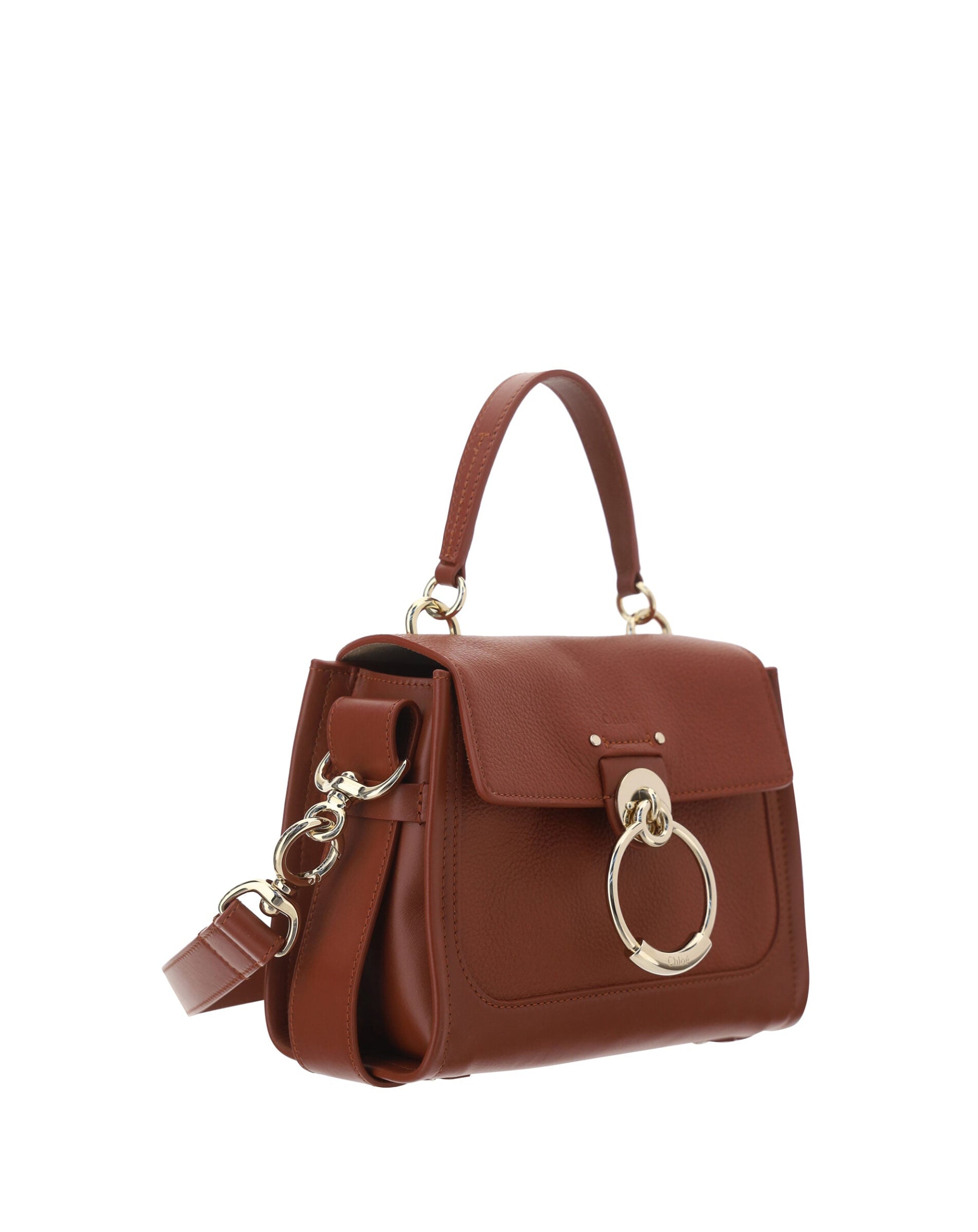 Chloé – Tess Small Handbag in Pelle Sepia Brown