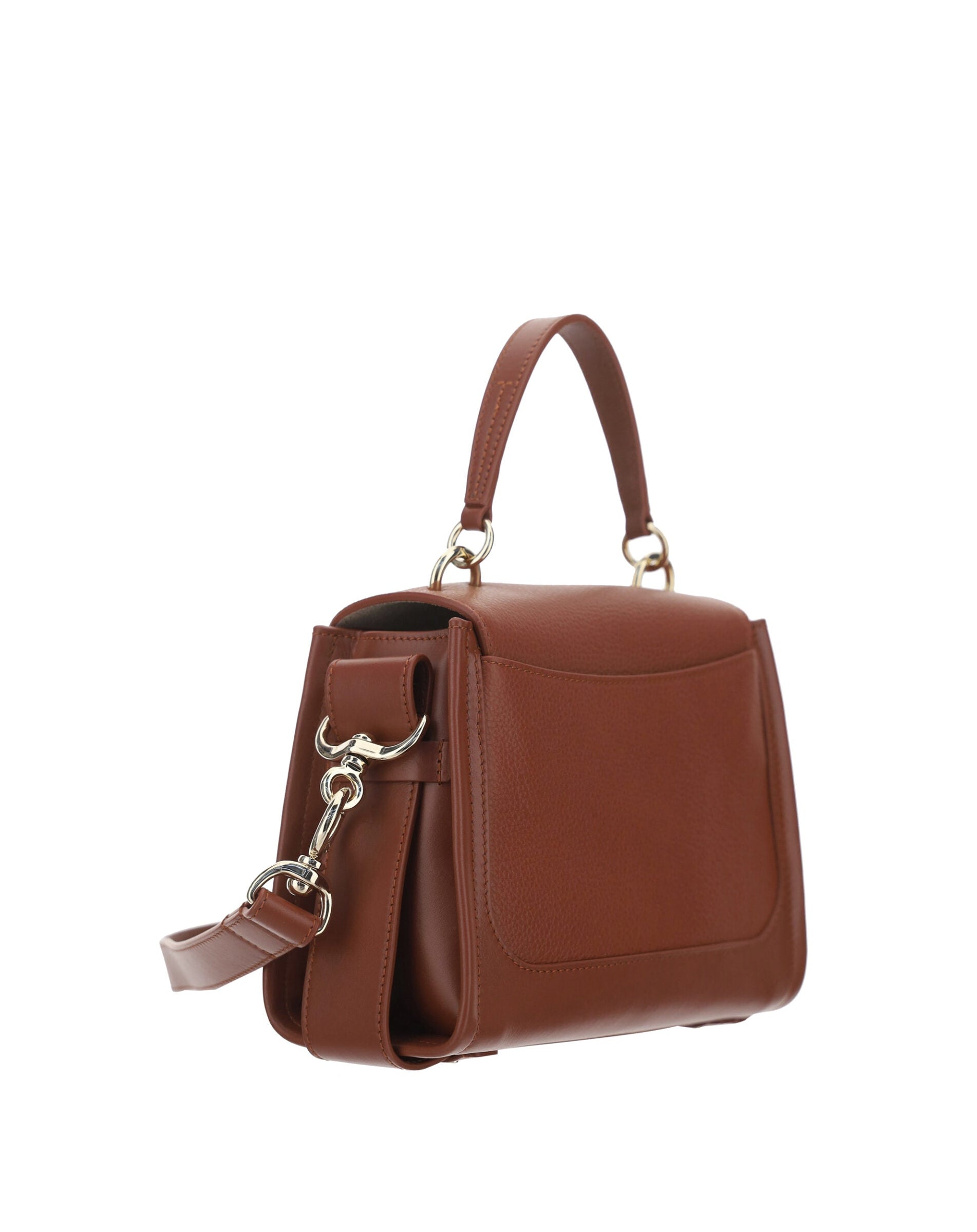 Chloé – Tess Small Handbag in Pelle Sepia Brown