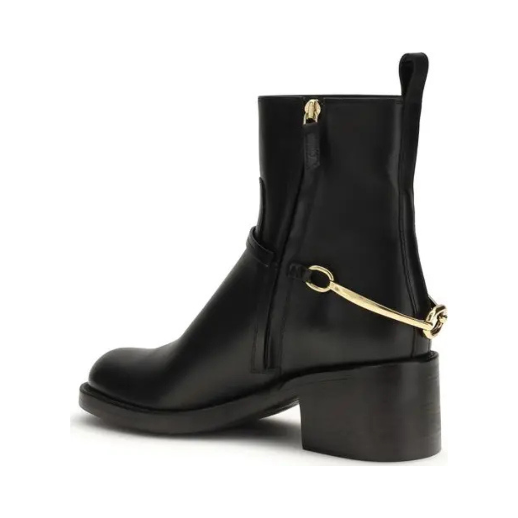 Chloé "The Dakota" Ankle Boots - Black Smooth Calfskin