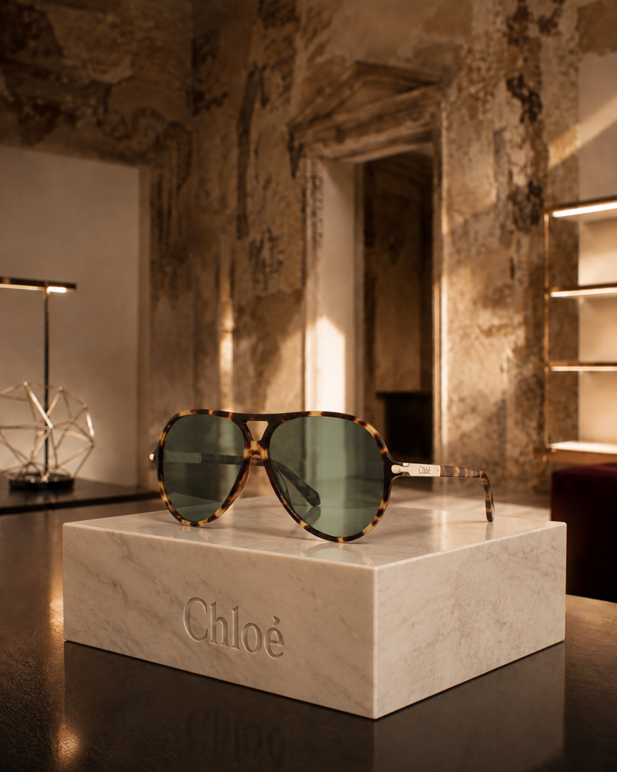 Chloé '59 Aviator Sunglasses