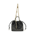 Chloé "Icons" Mini Shoulder Bag - Black Nappa Leather